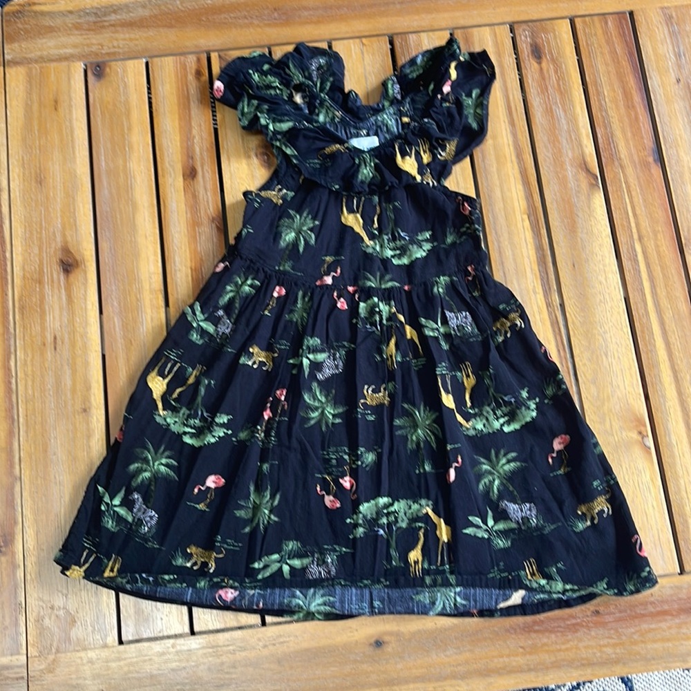 Ruffle neck sun dress.
